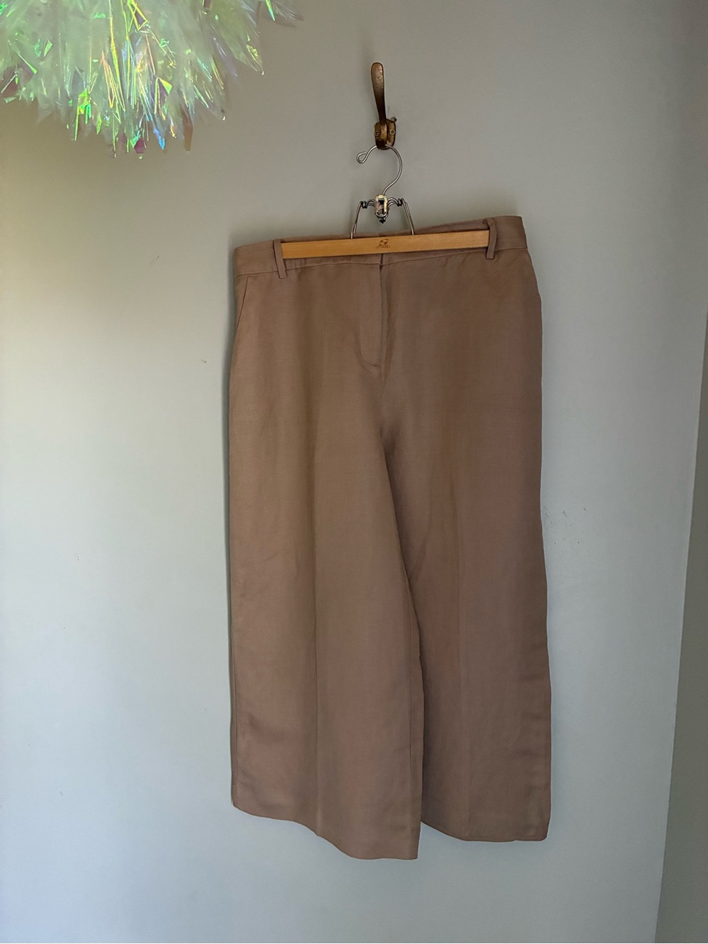 Worthington Wide Leg Crop Pants Size Large